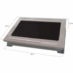 Repose-pieds En Acier Stey Blanc 46x35x12 Cm Réglable -Rangement de jardin Soldes 38402662 4