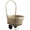AUBRY GASPARD Chariot En Osier Brut Et Blanc Sur Roulettes Naturel - Naturel -Rangement de jardin Soldes 3935539 1