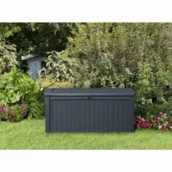 Keter Coffre De Rangement De Jardin Borneo 416 L - Anthracite -Rangement de jardin Soldes 3938332 5