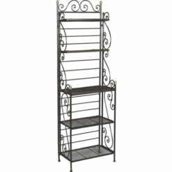 AUBRY GASPARD Étagère Arabesques En Métal Noir - Noir