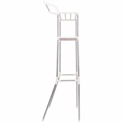 CLP Etagère Pour Lave-linge Ellsworth En Tubes D'acier Avec Deux Espaces De Rangement Blanc -Rangement de jardin Soldes 40395181 4