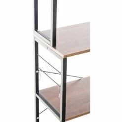 CLP Etagère De Cuisine Fehring Avec Cadre En Métal Et Espaces De Rangement En MDF Noyer -Rangement de jardin Soldes 40439678 4