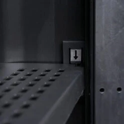 HAPPYSHOPPING Armoire De Rangement De Jardin Avec 3 Etageres Noir Et Gris 11 HAPPYSHOPPING Armoire De Rangement De Jardin Avec 3 Etageres Noir Et Gris -Rangement de jardin Soldes 40752524 5