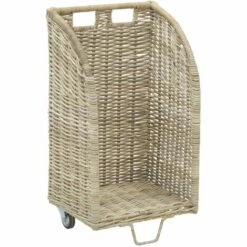 AUBRY GASPARD Chariot à Bûches En Poelet Gris Moyen Modèle Gris - Gris