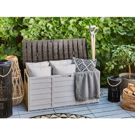 BELIANI Coffre En Plastique Beige - Beige 4 BELIANI Coffre En Plastique Beige - Beige – Image 2