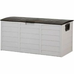 BELIANI Coffre En Plastique Beige - Beige 10 BELIANI Coffre En Plastique Beige - Beige -Rangement de jardin Soldes 42141145 4