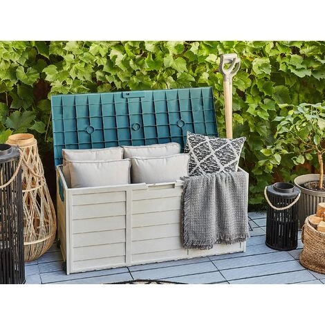 BELIANI Coffre En Plastique Beige - Beige 4 BELIANI Coffre En Plastique Beige - Beige – Image 2