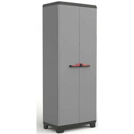 ARGONAUTA Keter Armoire Haute 3 étagères 68x39x173H Stilo Gris 3 ARGONAUTA Keter Armoire Haute 3 étagères 68x39x173H Stilo Gris