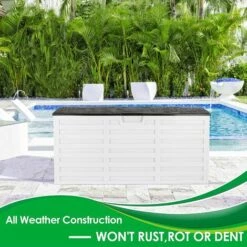 PEDY Coffre De Rangement Extérieur 112x49x53cm, Coffre De Jardin 265L Avec Poignées Et Roulettes, Facile à Monter Et à Déplacer, Protection Solaire Et Étanche, Rangement De Jardin Terrasse Balcon Piscine 11 PEDY Coffre De Rangement Extérieur 112x49x53cm, Coffre De Jardin 265L Avec Poignées Et Roulettes, Facile à Monter Et à Déplacer, Protection Solaire Et Étanche, Rangement De Jardin Terrasse Balcon Piscine -Rangement de jardin Soldes 43480379 5