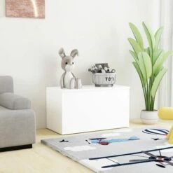 YOUTHUP Coffre De Rangement Blanc 84x42x46 Cm Aggloméré - Blanc 10 YOUTHUP Coffre De Rangement Blanc 84x42x46 Cm Aggloméré - Blanc -Rangement de jardin Soldes 43774942 4