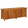 VidaXL Boîte De Rangement De Jardin 150x50x58 Cm Bois D'acacia Solide - Brun