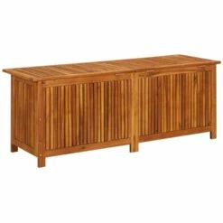 VidaXL Boîte De Rangement De Jardin 150x50x58 Cm Bois D'acacia Solide - Brun 10 VidaXL Boîte De Rangement De Jardin 150x50x58 Cm Bois D'acacia Solide - Brun -Rangement de jardin Soldes 46032763 4