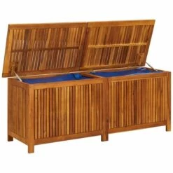 VidaXL Boîte De Rangement De Jardin 150x50x58 Cm Bois D'acacia Solide - Brun 11 VidaXL Boîte De Rangement De Jardin 150x50x58 Cm Bois D'acacia Solide - Brun -Rangement de jardin Soldes 46032763 5