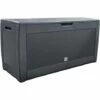 VOUNOT Coffre De Rangement Exterieur 310L En PP 119x48x60CM Style Polyrotin Anthracite -Rangement de jardin Soldes 46771243 1