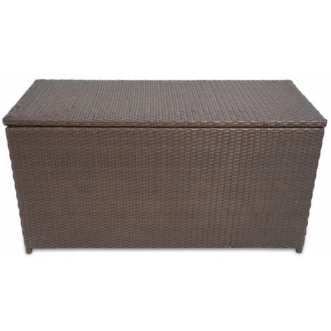 Boîte De Rangement De Jardin Marron 120x50x60 Cm Résine Tressée VidaXL 4 Boîte De Rangement De Jardin Marron 120x50x60 Cm Résine Tressée VidaXL – Image 2
