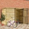 VidaXL Abri à Vélo De Jardin 232x110x170 Cm Bois De Pin Imprégné - Brun -Rangement de jardin Soldes 47851729 1