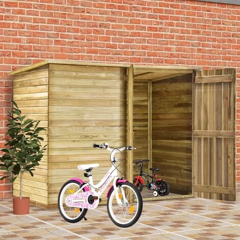 VidaXL Abri à Vélo De Jardin 232x110x170 Cm Bois De Pin Imprégné - Brun 3 VidaXL Abri à Vélo De Jardin 232x110x170 Cm Bois De Pin Imprégné - Brun