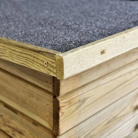 VidaXL Abri à Vélo De Jardin 232x110x170 Cm Bois De Pin Imprégné - Brun 7 VidaXL Abri à Vélo De Jardin 232x110x170 Cm Bois De Pin Imprégné - Brun – Image 5