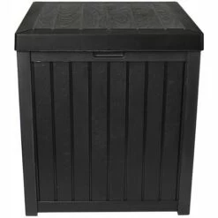 SKY LANTERN Coffre De Rangement Exterieur 120 L Noir - Coffre De Jardin Exterieur Compact De 52x52x62 CM - Coffre Rangement Noir, Idéal Pour Ranger Les Coussins. - Noir -Rangement de jardin Soldes 48724580 3