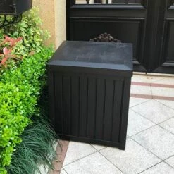 SKY LANTERN Coffre De Rangement Exterieur 120 L Noir - Coffre De Jardin Exterieur Compact De 52x52x62 CM - Coffre Rangement Noir, Idéal Pour Ranger Les Coussins. - Noir -Rangement de jardin Soldes 48724580 5