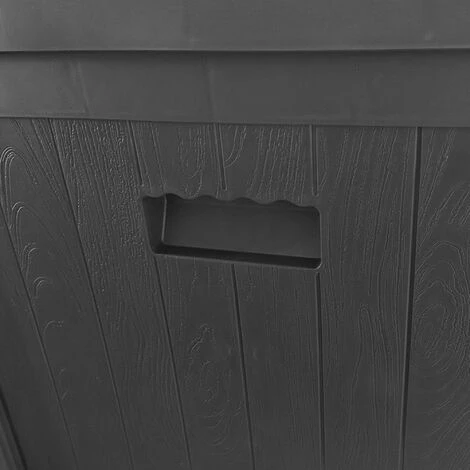 SKY LANTERN Coffre De Rangement Exterieur 120 L Gris - Coffre De Jardin Exterieur Compact 56x56x62 - Coffre Rangement Gris Anthracite, Idéal Pour Ranger Les Coussins. - Gris 6 SKY LANTERN Coffre De Rangement Exterieur 120 L Gris - Coffre De Jardin Exterieur Compact 56x56x62 - Coffre Rangement Gris Anthracite, Idéal Pour Ranger Les Coussins. - Gris – Image 4