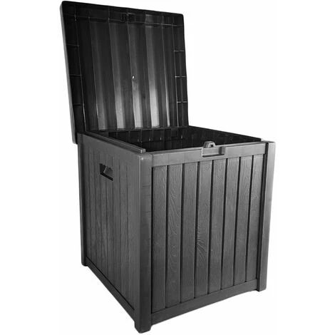 SKY LANTERN Coffre De Rangement Exterieur 120 L Gris - Coffre De Jardin Exterieur Compact 56x56x62 - Coffre Rangement Gris Anthracite, Idéal Pour Ranger Les Coussins. - Gris 7 SKY LANTERN Coffre De Rangement Exterieur 120 L Gris - Coffre De Jardin Exterieur Compact 56x56x62 - Coffre Rangement Gris Anthracite, Idéal Pour Ranger Les Coussins. - Gris – Image 5
