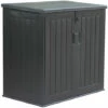 Coffre De Rangement Jardin En Résine Gardiun Soften 775 L Fermeture Amortisseur à Gaz 116x71x109/112,5 Cm Noir