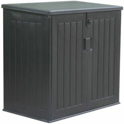 Coffre De Rangement Jardin En Résine Gardiun Soften 775 L Fermeture Amortisseur à Gaz 116x71x109/112,5 Cm Noir