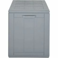 VidaXL Boîte De Rangement De Jardin 270 L Gris PP Rotin - Gris -Rangement de jardin Soldes 50394819 3