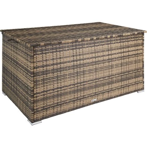 TECTAKE Coffre De Jardin Oslo - Coffre De Rangement Exterieur, Malle De Rangement, Caisse De Stockage De Jardin - Marron Naturel 3 TECTAKE Coffre De Jardin Oslo - Coffre De Rangement Exterieur, Malle De Rangement, Caisse De Stockage De Jardin - Marron Naturel