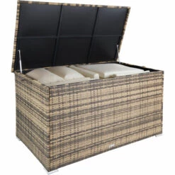 TECTAKE Coffre De Jardin Oslo - Coffre De Rangement Exterieur, Malle De Rangement, Caisse De Stockage De Jardin - Marron Naturel 8 TECTAKE Coffre De Jardin Oslo - Coffre De Rangement Exterieur, Malle De Rangement, Caisse De Stockage De Jardin - Marron Naturel -Rangement de jardin Soldes 50444159 2