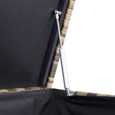 TECTAKE Coffre De Jardin Oslo - Coffre De Rangement Exterieur, Malle De Rangement, Caisse De Stockage De Jardin - Marron Naturel 5 TECTAKE Coffre De Jardin Oslo - Coffre De Rangement Exterieur, Malle De Rangement, Caisse De Stockage De Jardin - Marron Naturel – Image 3