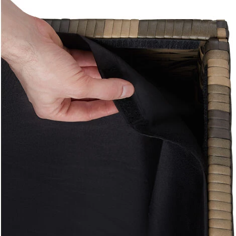 TECTAKE Coffre De Jardin Oslo - Coffre De Rangement Exterieur, Malle De Rangement, Caisse De Stockage De Jardin - Marron Naturel 6 TECTAKE Coffre De Jardin Oslo - Coffre De Rangement Exterieur, Malle De Rangement, Caisse De Stockage De Jardin - Marron Naturel – Image 4
