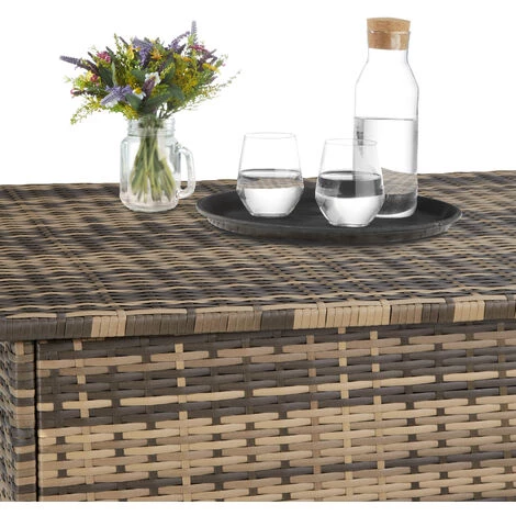 TECTAKE Coffre De Jardin Oslo - Coffre De Rangement Exterieur, Malle De Rangement, Caisse De Stockage De Jardin - Marron Naturel 7 TECTAKE Coffre De Jardin Oslo - Coffre De Rangement Exterieur, Malle De Rangement, Caisse De Stockage De Jardin - Marron Naturel – Image 5