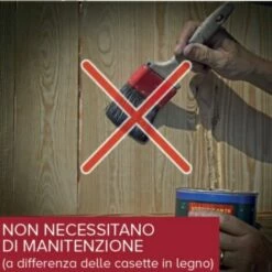 EZOOZA Tuscany Evo 80 Abri En Résine 1 M² 97 X 97 X 203 Cm Blanc/Beige - Beige -Rangement de jardin Soldes 50681567 4