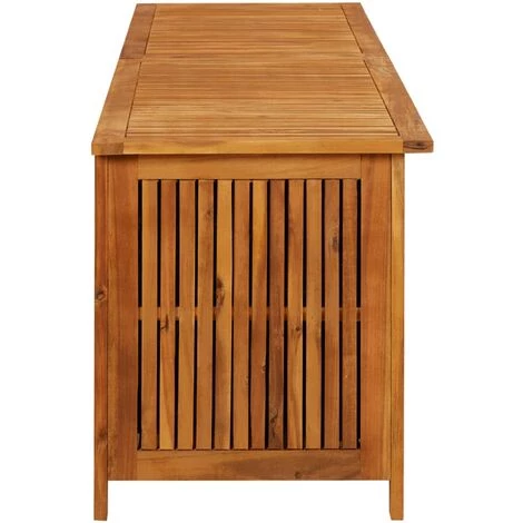 VidaXL Boîte De Rangement De Jardin 200x50x58 Cm Bois D'acacia Solide - Brun 5 VidaXL Boîte De Rangement De Jardin 200x50x58 Cm Bois D'acacia Solide - Brun – Image 3