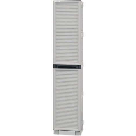 Dmora Armoire Extérieure Ou Intérieure, Polypropylène Mobile à 1 Porte, 100% Made In Italy, 35x39h172 Cm, Couleur Gris Clair 4 Dmora Armoire Extérieure Ou Intérieure, Polypropylène Mobile à 1 Porte, 100% Made In Italy, 35x39h172 Cm, Couleur Gris Clair – Image 2