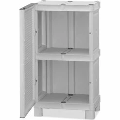 Dmora Cabinet Multi-usage Ou Interne, Une Armoire Basse à 1 Porte Et 1 étagère En Polypropylène, 100% Made In Italy, 50x39h92 Cm, Couleur Gris Clair 10 Dmora Cabinet Multi-usage Ou Interne, Une Armoire Basse à 1 Porte Et 1 étagère En Polypropylène, 100% Made In Italy, 50x39h92 Cm, Couleur Gris Clair -Rangement de jardin Soldes 51647095 4
