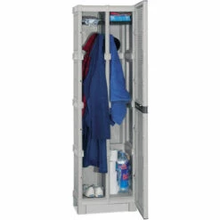 Dmora Armoire D'habillage Extérieure Ou Interne, Armoire à 1 Porte Et 2 Niveaux En Polypropylène, 100% Made In Italy, 50x39h172 Cm De Couleur Gris Clair 8 Dmora Armoire D'habillage Extérieure Ou Interne, Armoire à 1 Porte Et 2 Niveaux En Polypropylène, 100% Made In Italy, 50x39h172 Cm De Couleur Gris Clair -Rangement de jardin Soldes 51647097 3