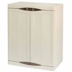 Dmora Armoire Extérieure Ou Interne Polyvalente, Armoire Basse Avec 2 Portes Et 2 Niveaux En Polypropylène, 100% Made In Italy, 70x47h90 Cm, Couleur Beige 7 Dmora Armoire Extérieure Ou Interne Polyvalente, Armoire Basse Avec 2 Portes Et 2 Niveaux En Polypropylène, 100% Made In Italy, 70x47h90 Cm, Couleur Beige -Rangement de jardin Soldes 51647107 2