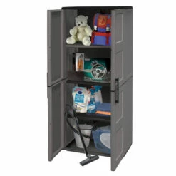 Dmora Armoire Polyvalente Extérieure Ou Intérieure, Mobile 2 Portes Et 3 Niveaux De Polypropylène Ajustables, 100% Made In Italy, 68x37h163 Cm, Couleur Grise 9 Dmora Armoire Polyvalente Extérieure Ou Intérieure, Mobile 2 Portes Et 3 Niveaux De Polypropylène Ajustables, 100% Made In Italy, 68x37h163 Cm, Couleur Grise -Rangement de jardin Soldes 51647155 3