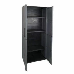 Dmora Armoire Polyvalente Extérieure Ou Intérieure, Mobile 2 Portes Et 3 Niveaux De Polypropylène Ajustables, 100% Made In Italy, 68x37h163 Cm, Couleur Grise 10 Dmora Armoire Polyvalente Extérieure Ou Intérieure, Mobile 2 Portes Et 3 Niveaux De Polypropylène Ajustables, 100% Made In Italy, 68x37h163 Cm, Couleur Grise -Rangement de jardin Soldes 51647155 4