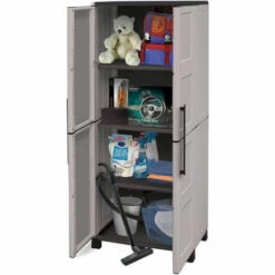 Dmora Armoire Polyvalente Extérieure Ou Intérieure, 2 Portes Mobiles Et 3 Niveaux En Polypropylène Ajustables, 100% Made In Italy, 68x37h169 Cm, Couleur Gris Clair 10 Dmora Armoire Polyvalente Extérieure Ou Intérieure, 2 Portes Mobiles Et 3 Niveaux En Polypropylène Ajustables, 100% Made In Italy, 68x37h169 Cm, Couleur Gris Clair -Rangement de jardin Soldes 51647185 4