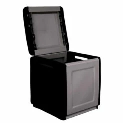 Dmora Tronc De Conteneur Polyvalent Polypropylène, Boîte Pleine Longueur, 100% Made In Italy, 54x53h57 Cm, Couleur Grise -Rangement de jardin Soldes 51647192 3