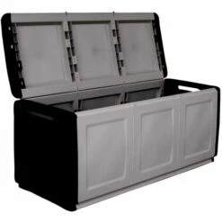 Dmora Tronc De Conteneur Polyvalent En Polypropylène, Garage, 100% Made In Italy, 138x53h57 Cm, Couleur Grise 8 Dmora Tronc De Conteneur Polyvalent En Polypropylène, Garage, 100% Made In Italy, 138x53h57 Cm, Couleur Grise -Rangement de jardin Soldes 51647201 3