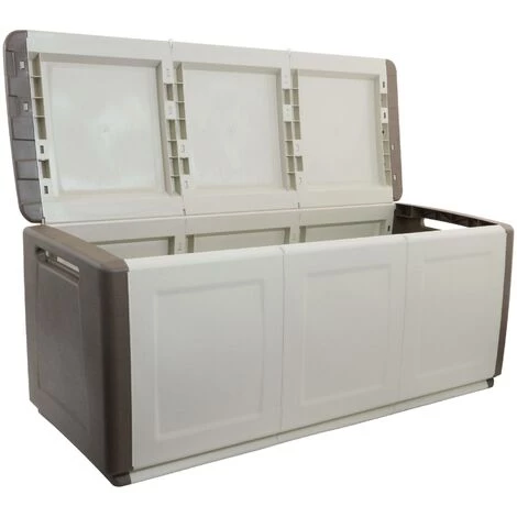 Dmora Tronc De Conteneur Polyvalent En Polypropylène, Boîte Pleine Longueur, 100% Made In Italy, 138x53h57 Cm, Couleur Gris Clair 5 Dmora Tronc De Conteneur Polyvalent En Polypropylène, Boîte Pleine Longueur, 100% Made In Italy, 138x53h57 Cm, Couleur Gris Clair – Image 3