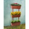 Dmora Ensemble De 3 Vases Pour Jardin De Légumes à Domicile, Ensemble De 3 Vases De Porte De Fleurs Pour Intérieur Ou Extérieur, 100% Made In Italy, 49x22h16 Cm, Couleur Marron -Rangement de jardin Soldes 51647282 1