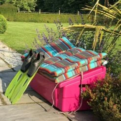 PLAST'UP ROTOMOULAGE COFFRE DE JARDIN 100L AVEC GRENOUILLERES CADENASSABLES POUR STOCKAGE Et RANGEMENT-Rose-45cm - Rose -Rangement de jardin Soldes 52050278 3