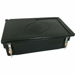 PLAST'UP ROTOMOULAGE COFFRE DE JARDIN 100L AVEC GRENOUILLERES Et CADENAS POUR STOCKAGE Et RANGEMENT-Vert Fonce-45cm - Vert Fonce