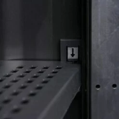 Topdeal Armoire De Rangement De Jardin Avec 3 étagères Noir Et Gris -Rangement de jardin Soldes 52090949 4